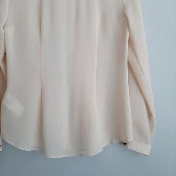 SUPERTRASH Light Blush Cream Button Down Top Sz 34 XS - Picture 12 of 16